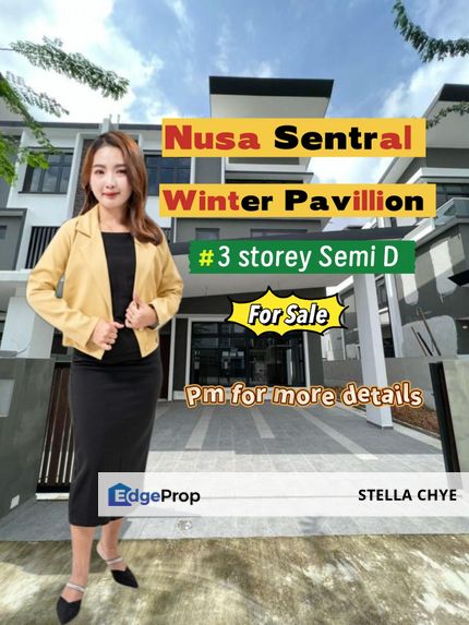 Nusa Sentral Winter Pavillion/Iskandar Puteri/3 storey Semi Detached house , Johor, 