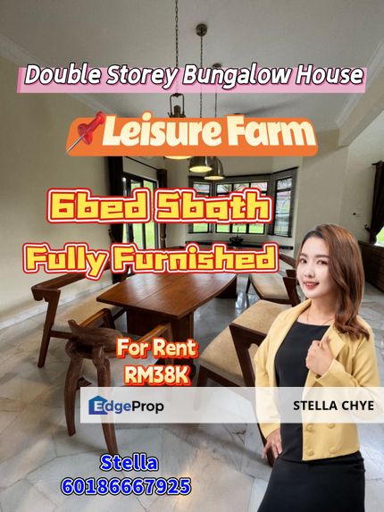Leisure Farm 2 Storey Bungalow House for RENT/ Gelang Patah, Johor, Gelang Patah