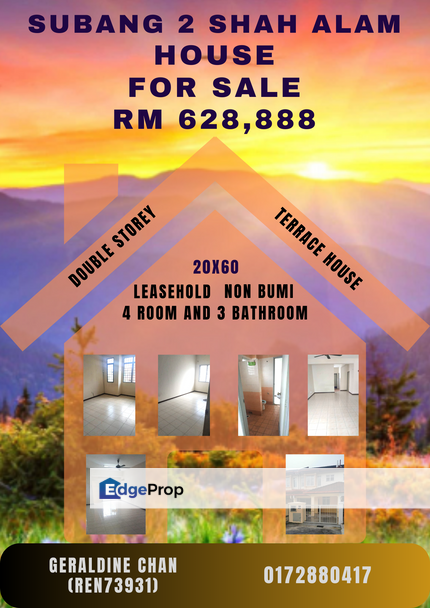 Subang Galaxy 2 Storey Terrace House Seksyen U5 Shah Alam , Selangor, Shah Alam