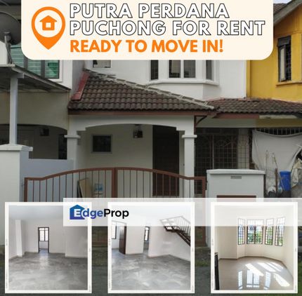 Puchong Putra Perdana Double Storey Terrace House For Rent Well Maintained Ready to Move in, Selangor, Puchong