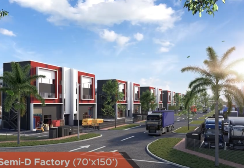 Semi Detached Puncak Alam, Selangor Factory Warehouse For Sale
