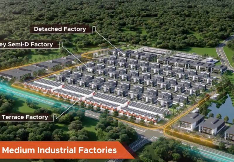 Terrace Industrial - Puncak Alam Selangor Factory Warehouse For Sale