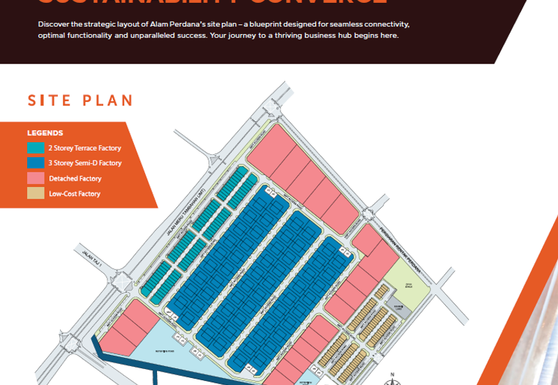 Terrace Industrial - Puncak Alam Selangor Factory Warehouse For Sale