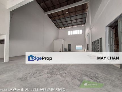 1.5  STOREY  Semi-D Factory Warehouse with CF for RENT , Selangor, Klang