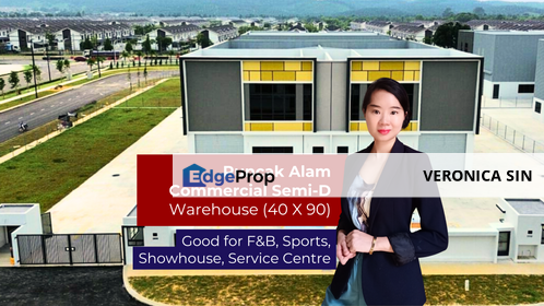 [CORNER] Puncak Alam Commercial Semi-D Showhouse / Warehouse (40 X 90)  , Selangor, Bandar Puncak Alam