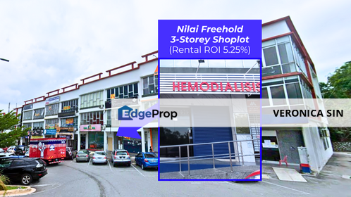 [ROI 5.25%] FREEHOLD Nilai 3-Storey Shop - Tenanted, Facing Main Road, Negeri Sembilan, Nilai