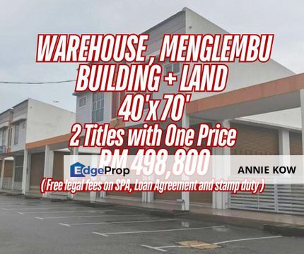 Menglembu Warehouse/Factory For own use or investment 怡保万里望仓库，投资自用两相宜, Perak, Menglembu