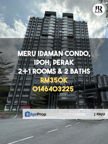 Taman Meru Idaman, Ipoh, Ipoh, Perak, Condo For Sale – Govt Staff (LPPSA Eligible) & Private Sector Buyers with Flexible Loan Options | RM350K, Perak, Ipoh