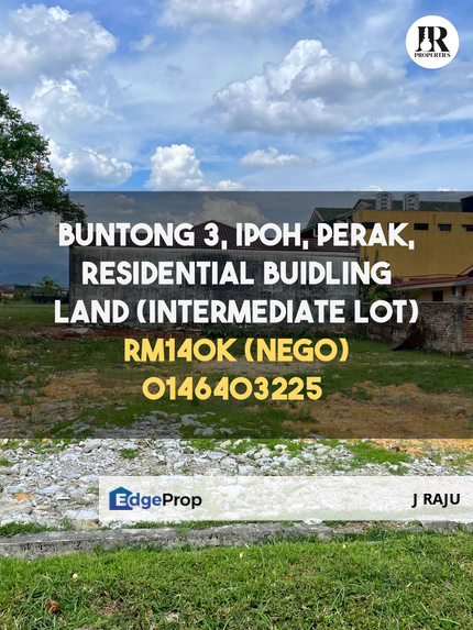 RPT Buntong, Kinta, Perak Residential Lot Land For Sale, Perak, Kinta
