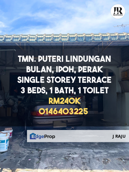 Taman Puteri Lindungan Bulan, Kinta, Perak Single Storey Terrace House For Sale, Perak, Kinta