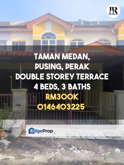 Taman Medan, Pusing, Perak Double Storey Terrace House For Sale (Refurbished), Perak, Pusing