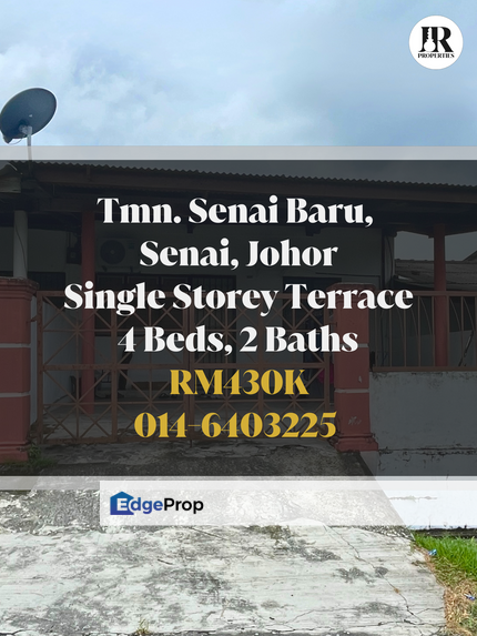 Taman Senai Baru, Senai, Johor Single Storey Terrace House For Sale, Johor, Senai