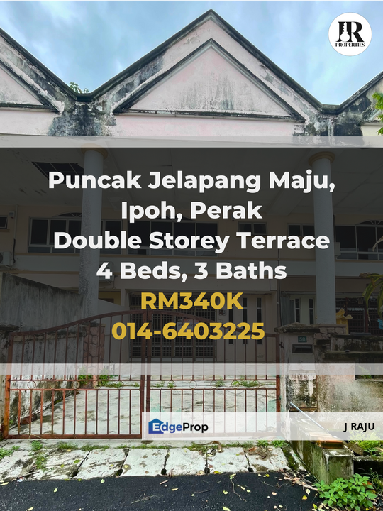 Taman Puncak Jelapang Maju, Kinta, Perak Double Storey Terrace House For Sale (Refurbished), Perak, Kinta