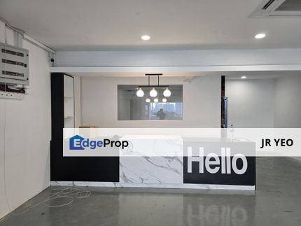 TAMAN BUNGA RAYA TBR OFFICE LVL 1 FOR RENT , RENOVATED 22X75 LONG SHOP OFFICE SETAPAK READY TO MOVE IN , Kuala Lumpur, Setapak