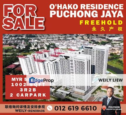  Puchong Jaya O'hako Residence for sale- Freehold, Selangor, Puchong