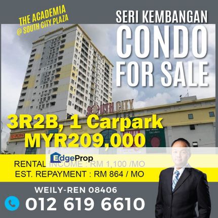  Serdang The Academia @ South City Plaza – Condo FOR SALE!, Selangor, Seri Kembangan