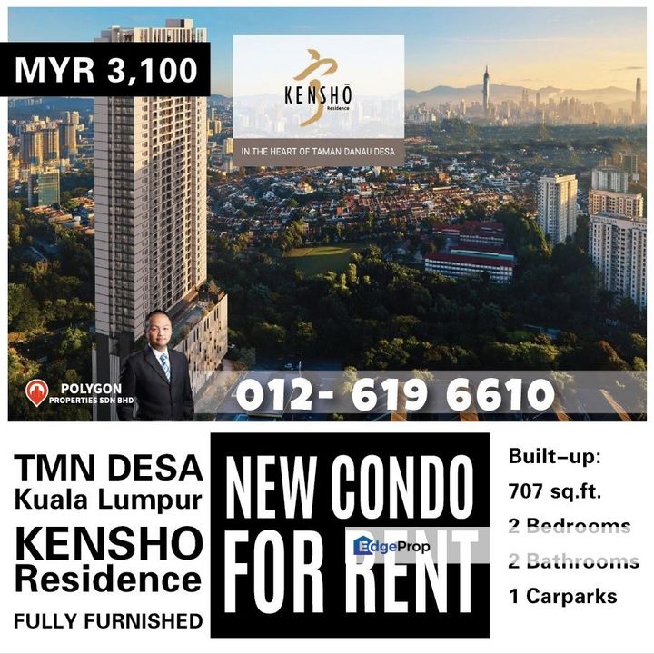 TAMAN DESA NEW CONDO FOR RENT- FULLY FURNISHED, Kuala Lumpur, KL City