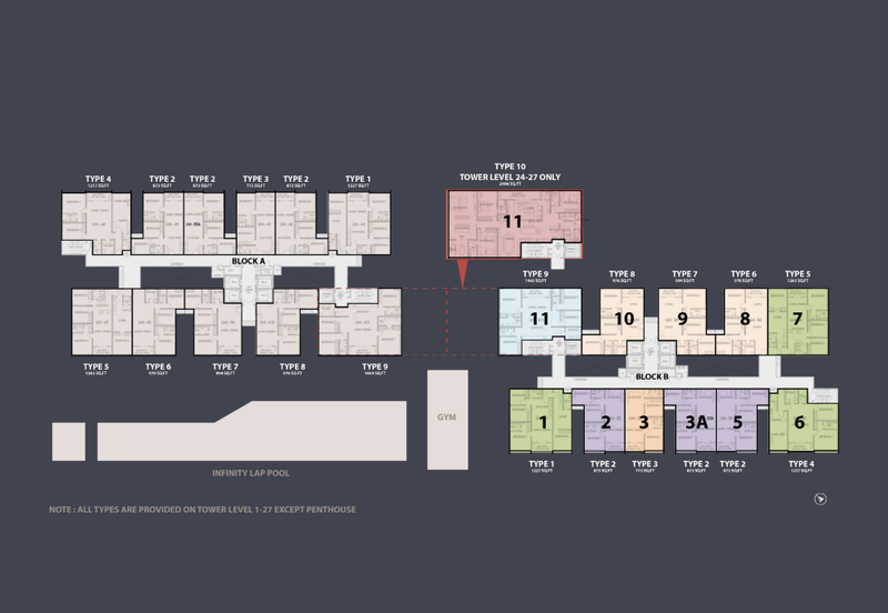 Parq Residence Semi detached Villa in the Sky