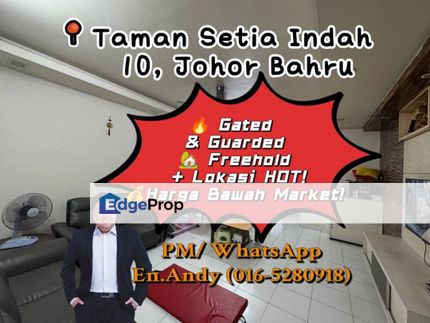 Taman Setia Indah/Taman Seri Austin/Austin Heights/Bandar Dato' Onn/Double Storey Terrace House/RM788K – Gated Guarded & Dekat Austin!, Johor, Johor Bahru
