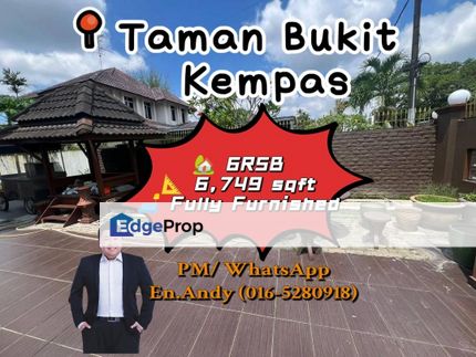 Taman Bukit Kempas/Skudai/Kempas/Perling/Bandar Baru Uda/Damansara Aliff/Bungalow/Double Storey/RM2Mil – Fully Furnished & International Lot, Johor, Johor Bahru
