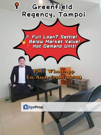 Tampoi/Greenfield Regency/Skudai/Taman Impian Emas/Setia Tropika/Studio/High Floor Unit/RM248K – Opposite Paradigm Mall & Tenanted RM1300, Johor, Tampoi