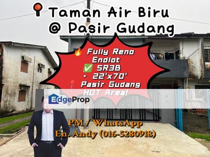 Taman Air Biru/Pasir Gudang/Masai/Kota Putri/Bandar Seri Alam/Double Storey/Endlot Fully Renovated/RM408K – 5 Bilik, Siap Masuk Jer, Johor, Pasir Gudang