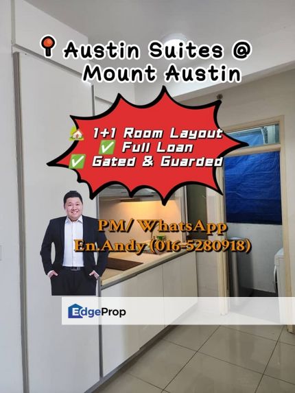  Mount Austin/Austin Heights/Taman Daya/Tebrau/Taman Molek/Johor Bahru/Service Apartment/1+1R /Austin Suites / RM305K – Full Loan Boleh!, Johor, Johor Bahru