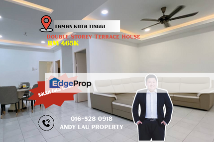 Kota Tinggi / Double Storey Terrace / RM465K – Fully Extended Kitchen + Furnished!, Johor, Kota Tinggi
