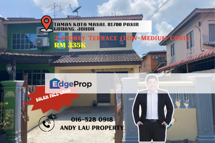 Kota Masai / Pasir Gudang / Johor Bahru / 2 Storey Terrace / RM335K – Fully Reno Low-Medium Cost!, Johor, Pasir Gudang