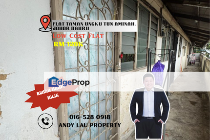 TAMAN UNGKU TUN AMINAH / Skudai / Bukit Indah / Perling / Johor Bahru / FLAT BLOCK 61 / RM120K – Mampu Milik & Freehold! 🔥, Johor, Johor Bahru