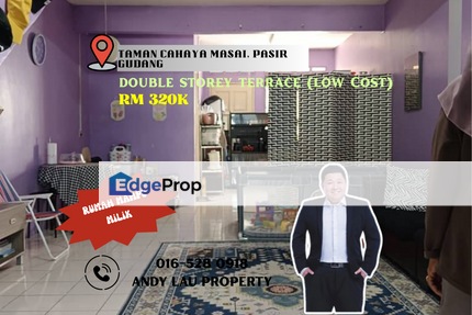 Taman Cahaya Masai / Masai / Pasir Gudang / Bandar Seri Alam / Johor Bahru / 2 Storey Low Medium Cost Terrace / RM320K – Freehold Bumi Lot, Johor, Masai