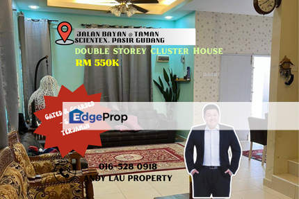 Pasir Gudang / Taman Scientex / Masai / Johor Bahru / 2 Storey Cluster House / RM550K – Fully Furnish & Gated Guarded, Johor, Pasir Gudang
