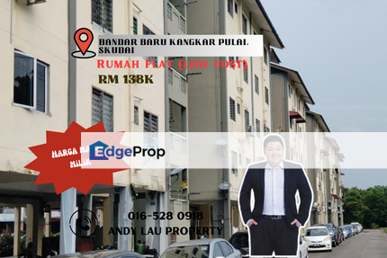 Bandar Baru Kangkar Pulai / Skudai / Kangkar Pulai / Pulai Indah / Flat Merak / RM138k – Murah & Berbaloi!, Johor, Johor Bahru