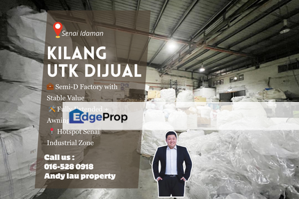 Senai Desa Idaman / Semi-D Factory / RM1.6m – Renovated + 400Amp Power‼️, Johor, Senai