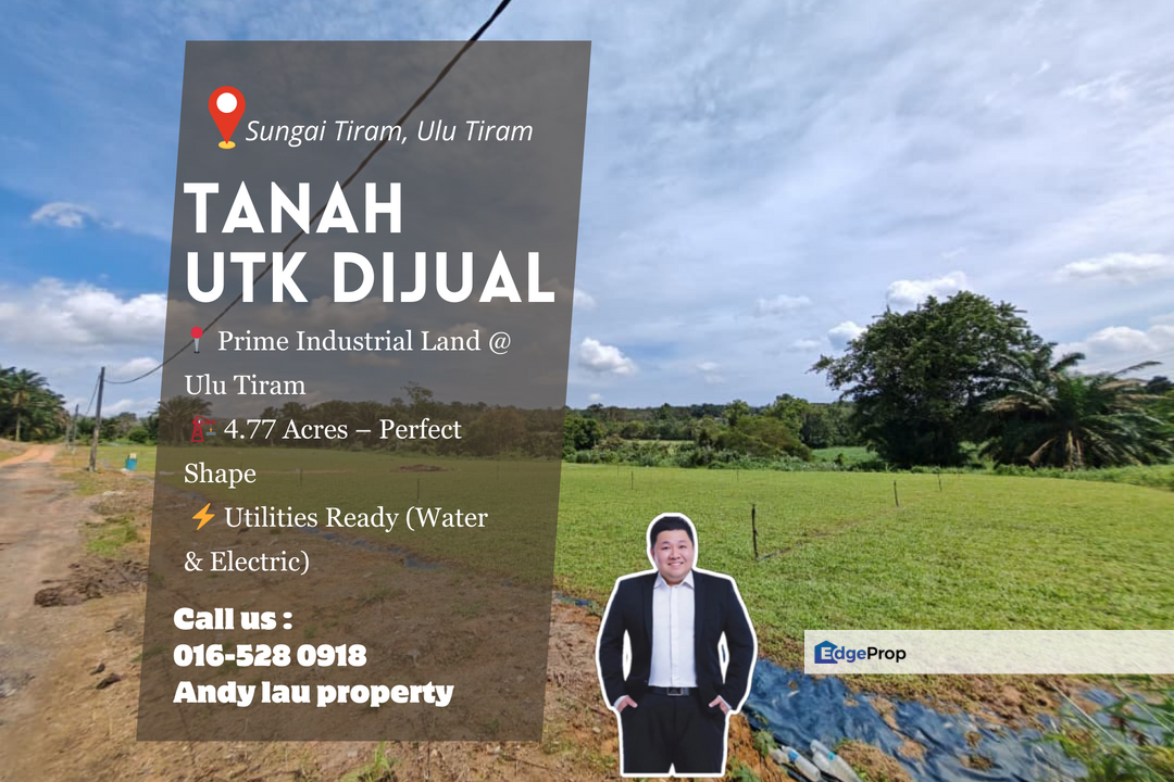 Sungai Tiram Ulu Tiram / Medium Industrial Land / 4.77 Acres – Freehold, Flat & Square Shape‼️, Johor, Ulu Tiram