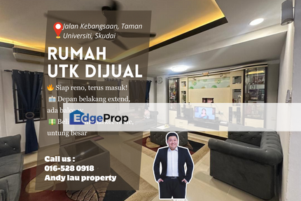 Skudai / Taman Universiti / Mutiara Rini / UTM Skudai / Taman Pulai / Johor / Double Storey Terrace / RM598k – Fully Reno + Market Value Tinggi!, Johor, Skudai