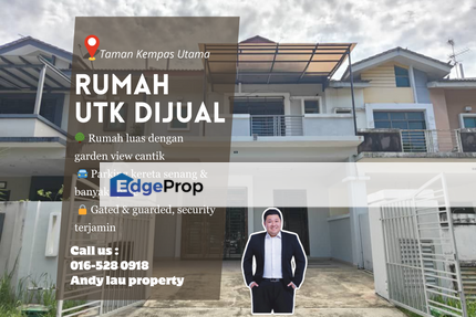 Kempas Utama / Kempas / Setia Tropika / Adda Heights / Bandar Dato Onn / Double Storey Terrace / RM838k – Facing Garden & Spacious Parking!, Johor, Johor Bahru