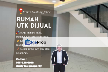 Taman Plentong / Pasir Gudang / Masai / Bandar Seri Alam / Johor Bahru / Double Storey Low Cost / RM398K – Fully Renovated + Freehold , Johor, Plentong