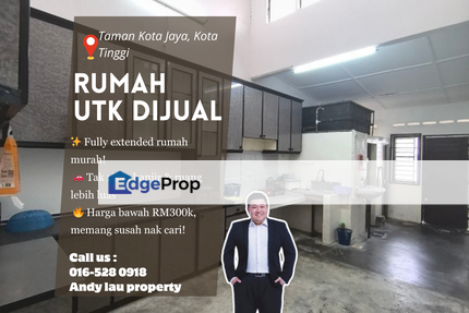 Kota Tinggi / Taman Kota Jaya / Single Storey Low Cost / RM260K – Fully Extended + Rare Unit , Johor, Kota Tinggi