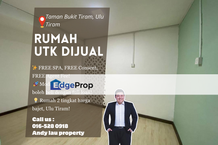 Taman Bukit Tiram / Ulu Tiram / Tebrau / Desa Cemerlang / Bandar Tiram / Double Storey Low Cost Terrace / RM335K – FULL LOAN + FREE SPA! , Johor, Ulu Tiram