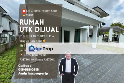Eco Tropics Kota Masai / Cluster House / RM730K – FULL LOAN + Baru + 5 Bilik! , Johor, Masai