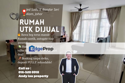 Bandar Seri Alam / Masai / Taman Rinting / Pasir Gudang / Double Storey / RM580K – Fully Reno + Autogate Siap, Johor, Masai