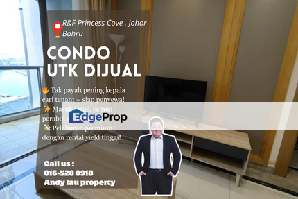 R&F Princess Cove, Johor Bahru / Service Apartment / For Sale / Fully Furnished + Tenanted, Johor, Johor Bahru