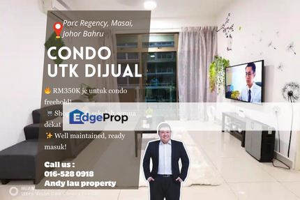 Parc Regency / Masai / Plentong / Highway Pasir Gudang / Condo 2BR / RM350K – Freehold + Well Maintained, Johor, Masai