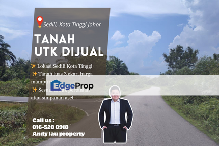 Sedili Kota Tinggi / Agriculture Land For Sale – 3 Acres RM285K, Johor, Kota Tinggi