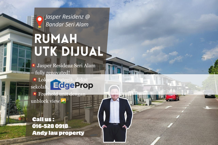 Jasper Residenz @ Bandar Seri Alam / Johor Bahru / Double Storey / RM599K – Renovated + Freehold, Johor, Masai