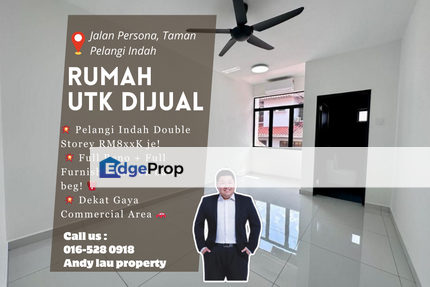 Taman Pelangi Indah / Jalan Pesona / Johor / 2 Storey Terrace / RM880K – Fully Furnished + G&G, Johor, Ulu Tiram