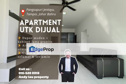 Jentayu Residency / Tampoi / Johor Bahru / Apartment / RM440K – Fully Furnished & Freehold, Johor, Tampoi