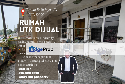 Jalan Denai 1X, Ulu Tiram / Taman Bukit Jaya / 1.5 Storey Terrace / RM530K – Fully Renovated + Balcony Besar!, Johor, Ulu Tiram