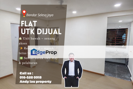Bandar Selesa Jaya / Skudai / Johor Bahru / Flat Ground Floor / RM208K – Renovated + Freehold , Johor, Skudai